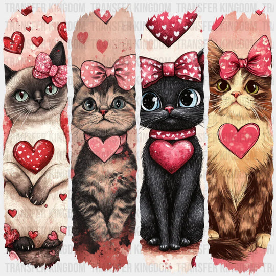 Cute Cats With Hearts - Cat DTF Transfer