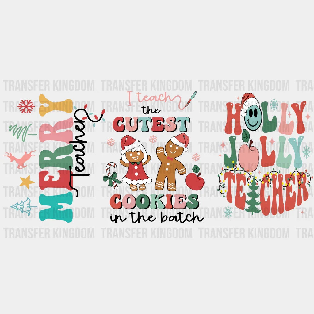 Cutest Cookies - Christmas Cup Wrap Uv Sticker Permanent Dtf Decal