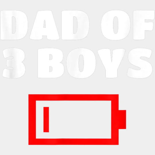 Dad Of 3 Boys Design - DTF heat transfer - Transfer Kingdom