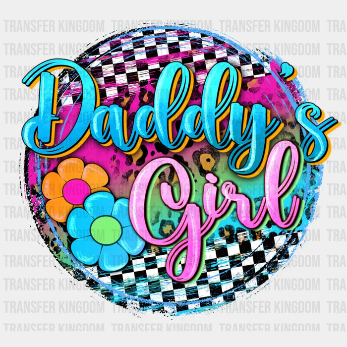Daddy's Girl Circle Floral Design Design - DTF heat transfer