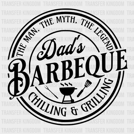 Dad's Barbeque - BBQ DTF Transfers transfer-kingdom Dark Color Design (See Imaging)
