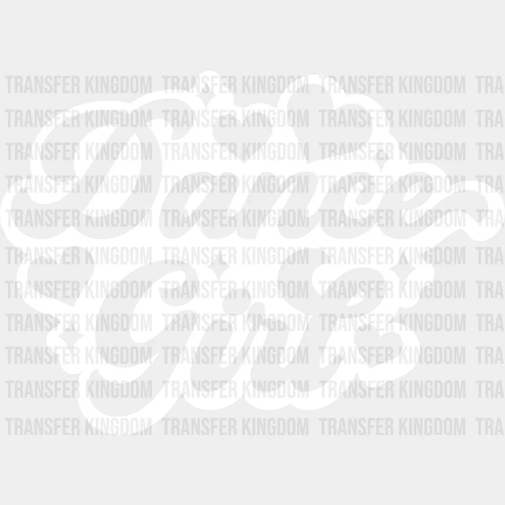 Dance Girl Heart Design - Dancing Dtf Heat Transfer Unisex S & M (10’’) / Light Color See Imaging