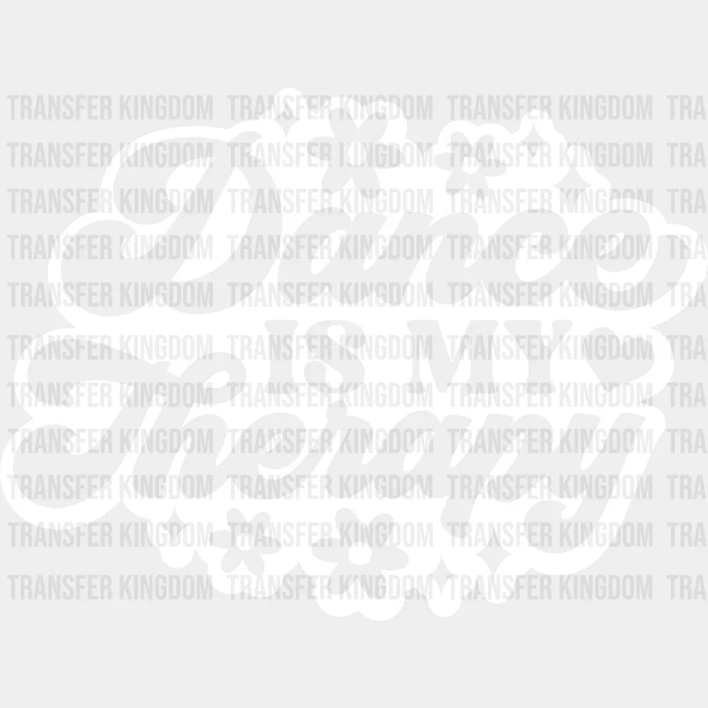 Dance Is My Therapy - Dancing Dtf Heat Transfer Unisex S & M (10’’) / Light Color Design See Imaging