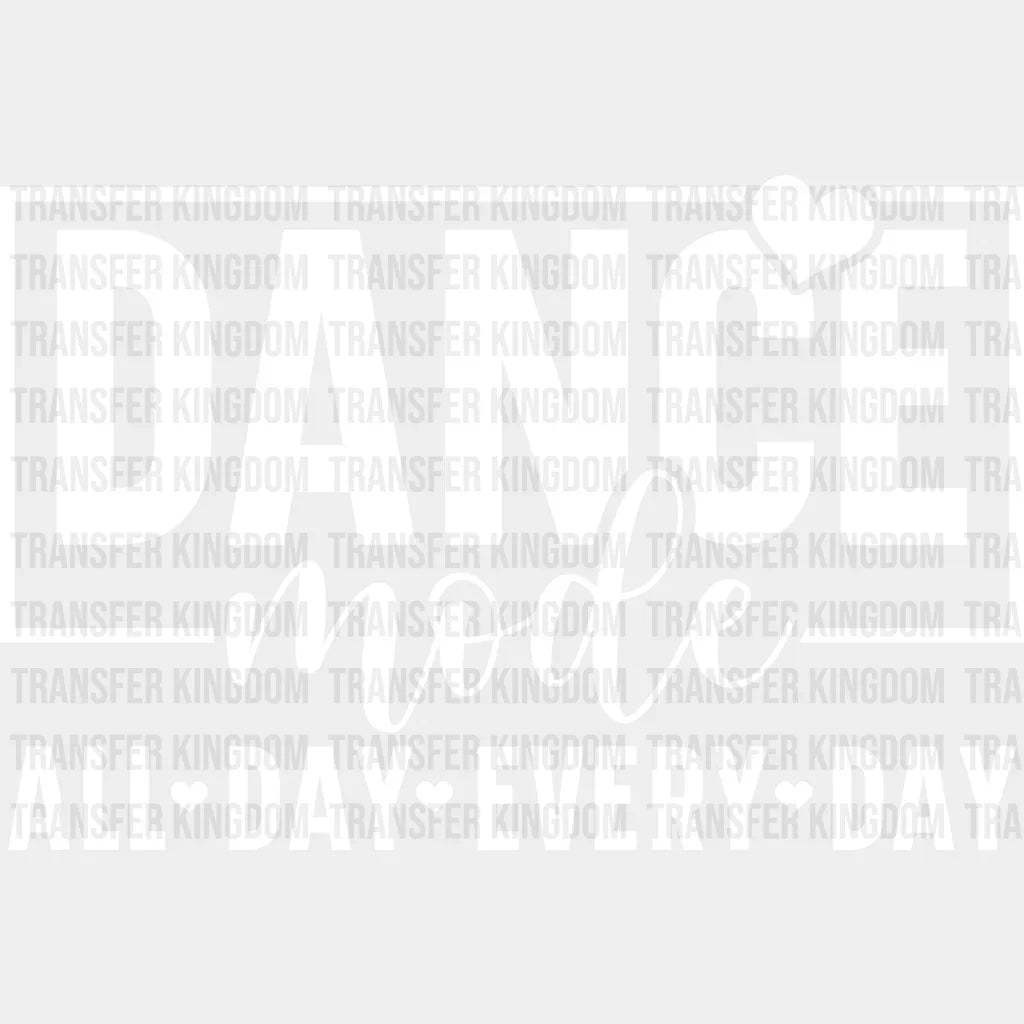 Dance Mode - Dancing Dtf Heat Transfer Unisex S & M (10’’) / Light Color Design See Imaging