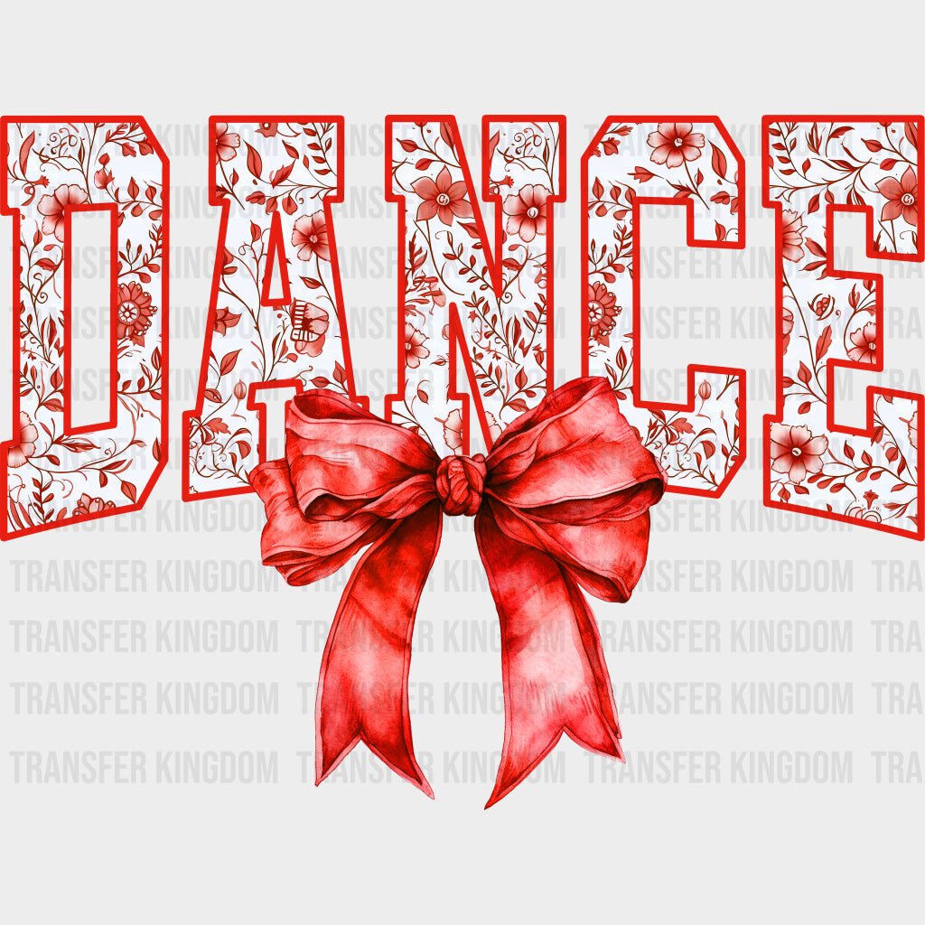 Dance Red Ribbon - Dancing DTF Transfers