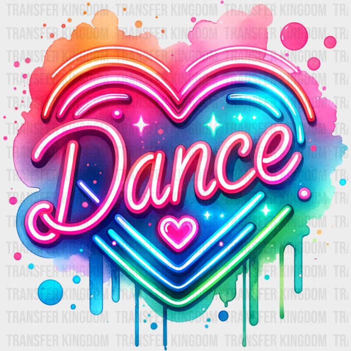 Dance Watercolor Heart - Dancing DTF Transfers
