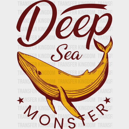 Deep Sea Monster Yellow Whale - Fishing DTF Transfers