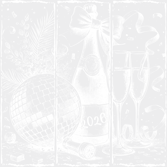 Disco Ball Champagne - New Year DTF Transfer Adult Unisex - S & M (10’’) / Light Color Design (See Imaging)