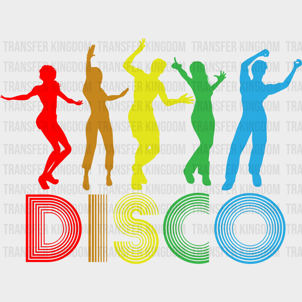 Disco Colorful - Dancing DTF Transfers