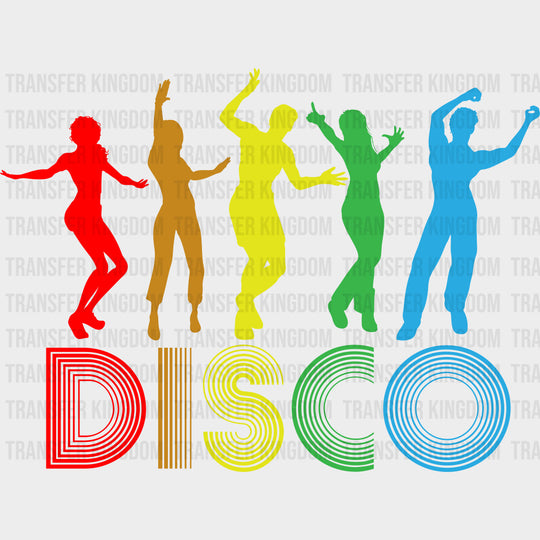 Disco Colorful - Dancing DTF Transfers