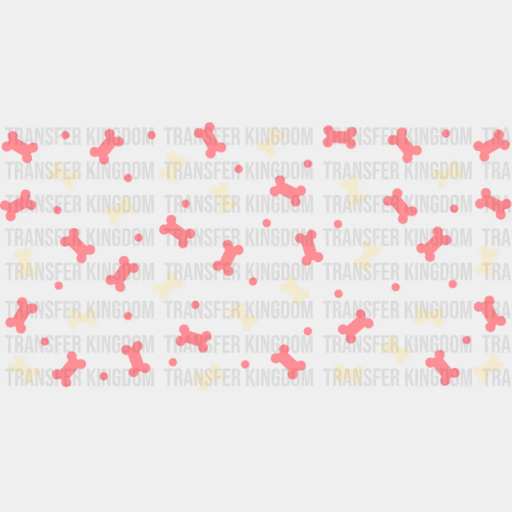 Dog Bone Treat - Pets Cup Wrap Uv Sticker Permanent Dtf Decal
