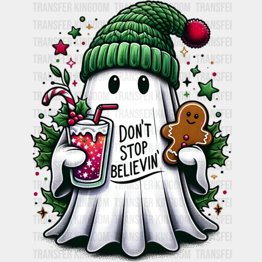 Don’t Stop Believin’ Ghost - Christmas Dtf Transfer