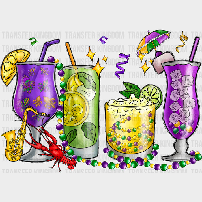 Drinks - Mardi Gras DTF Transfers