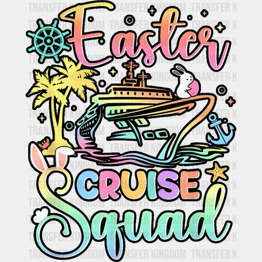 Easter Cruise Squad - Vacation DTF Transfer Adult Unisex - S & M (10’’) / Dark Color Design (See Imaging)