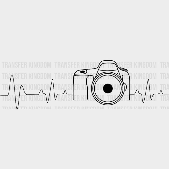 ECG Line & Camera - Photography DTF Transfers