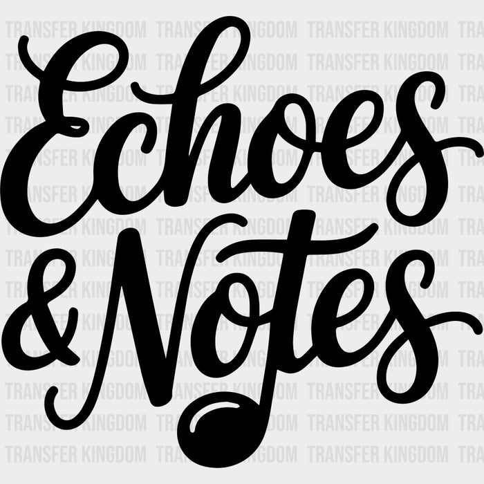 Echoes & Notes - Music DTF Transfers