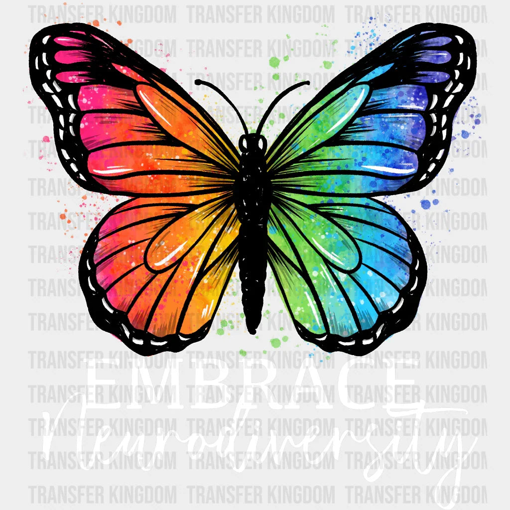 Embrace Neurodiversity Design - DTF heat transfer - Transfer Kingdom