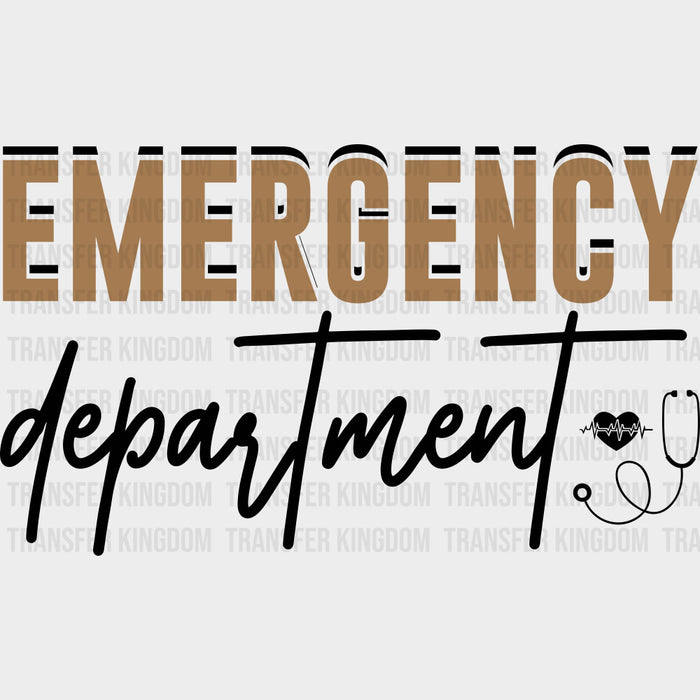 Emergency Department, Brown Color - ER Nurse DTF Transfers