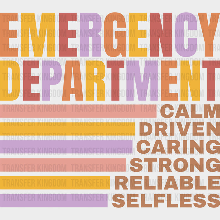 Emergency Department Calm Driven Caring - ER Nurse DTF Transfers