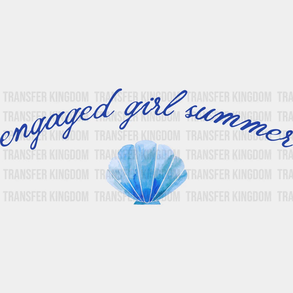 Engaged Girl Summer - Summer DTF Transfer Adult Unisex - S & M (10’’) / Dark Color Design (See Imaging)