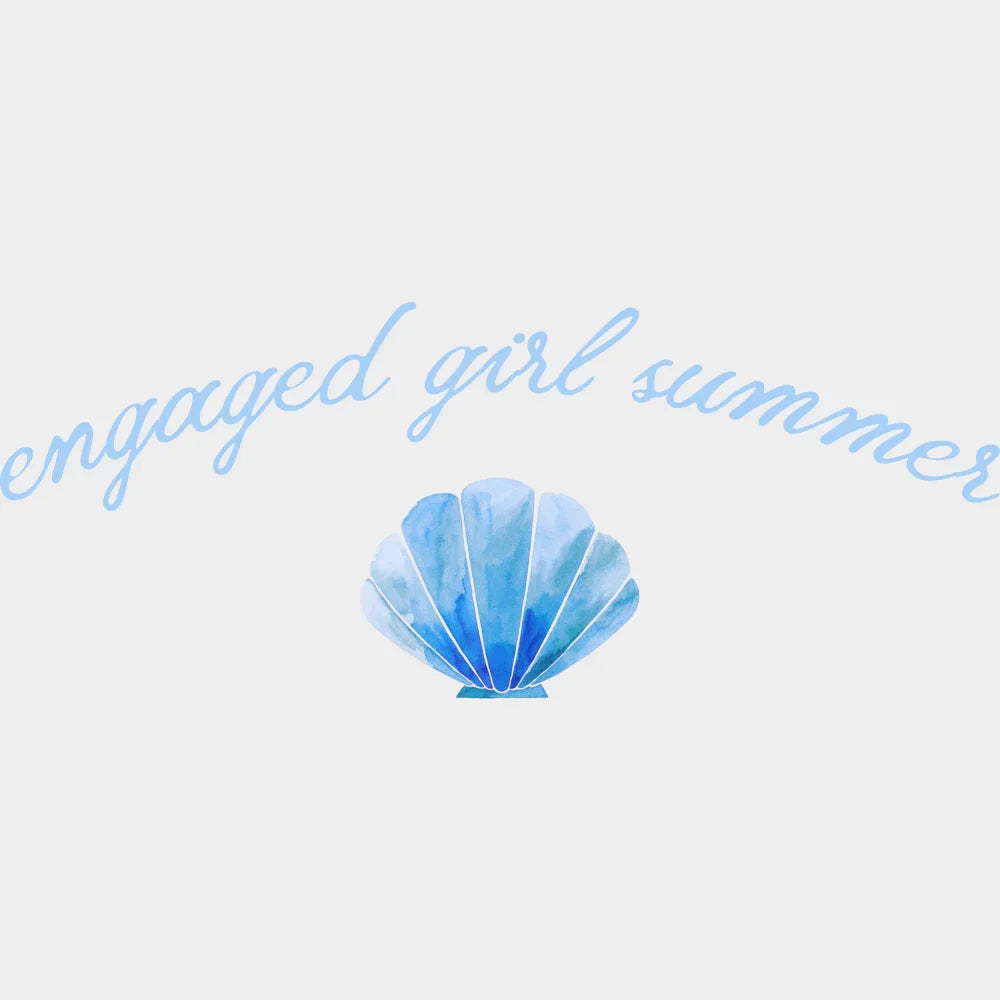 Engaged Girl Summer - Summer DTF Transfer Adult Unisex - S & M (10’’) / Light Color Design (See Imaging)