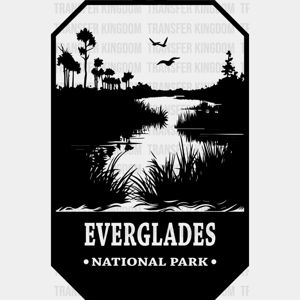 Everglades National Park Design - Parks Dtf Transfers Unisex S & M (10’) / Dark Color See Imaging