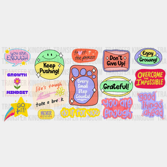 Every Small Step Counts - Mental Health Cup Wrap UV Sticker Permanent UV DTF Decal UVDTF
