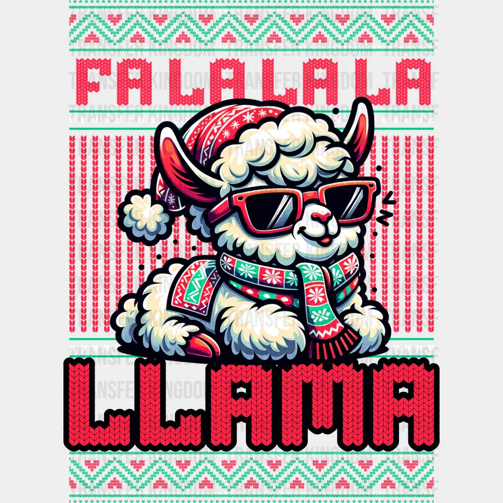Fa La La La Llama - Christmas DTF Transfer