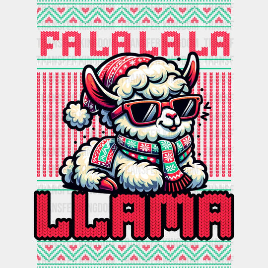 Fa La La La Llama - Christmas DTF Transfer