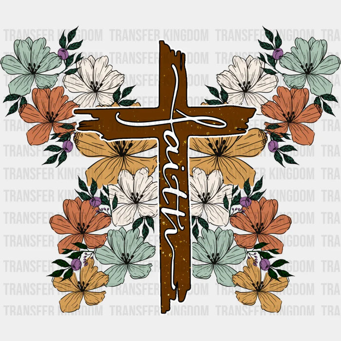 Faith Flowers Design - Christianity DTF Transfer
