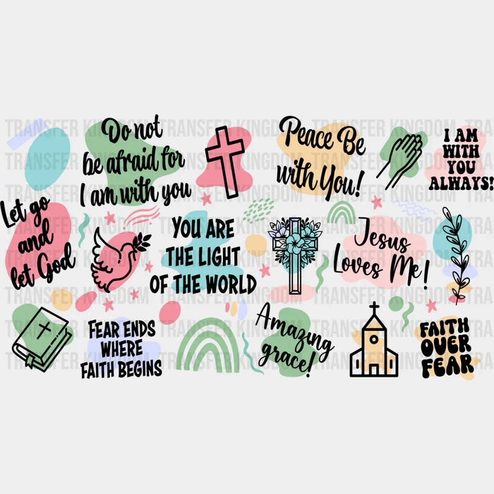 Faith UV DTF Transfer Cup Wrap UV DTF Sticker
