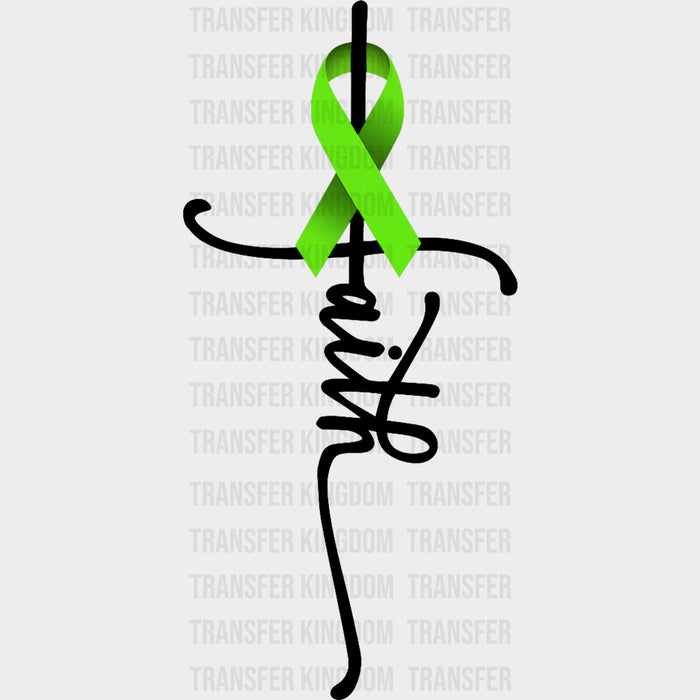 Faith, Vertical Text - Lymphoma DTF Transfers