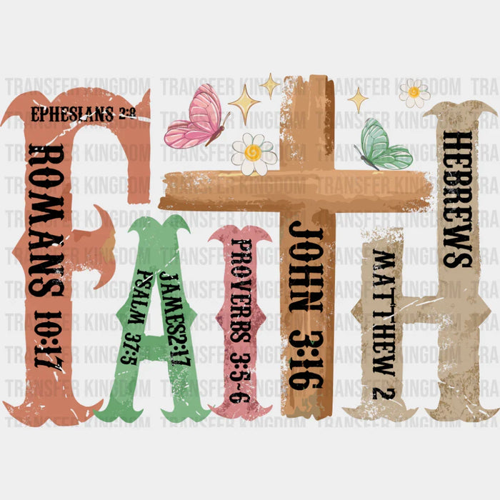 Faith Vintage West Design - Christianity DTF Transfer