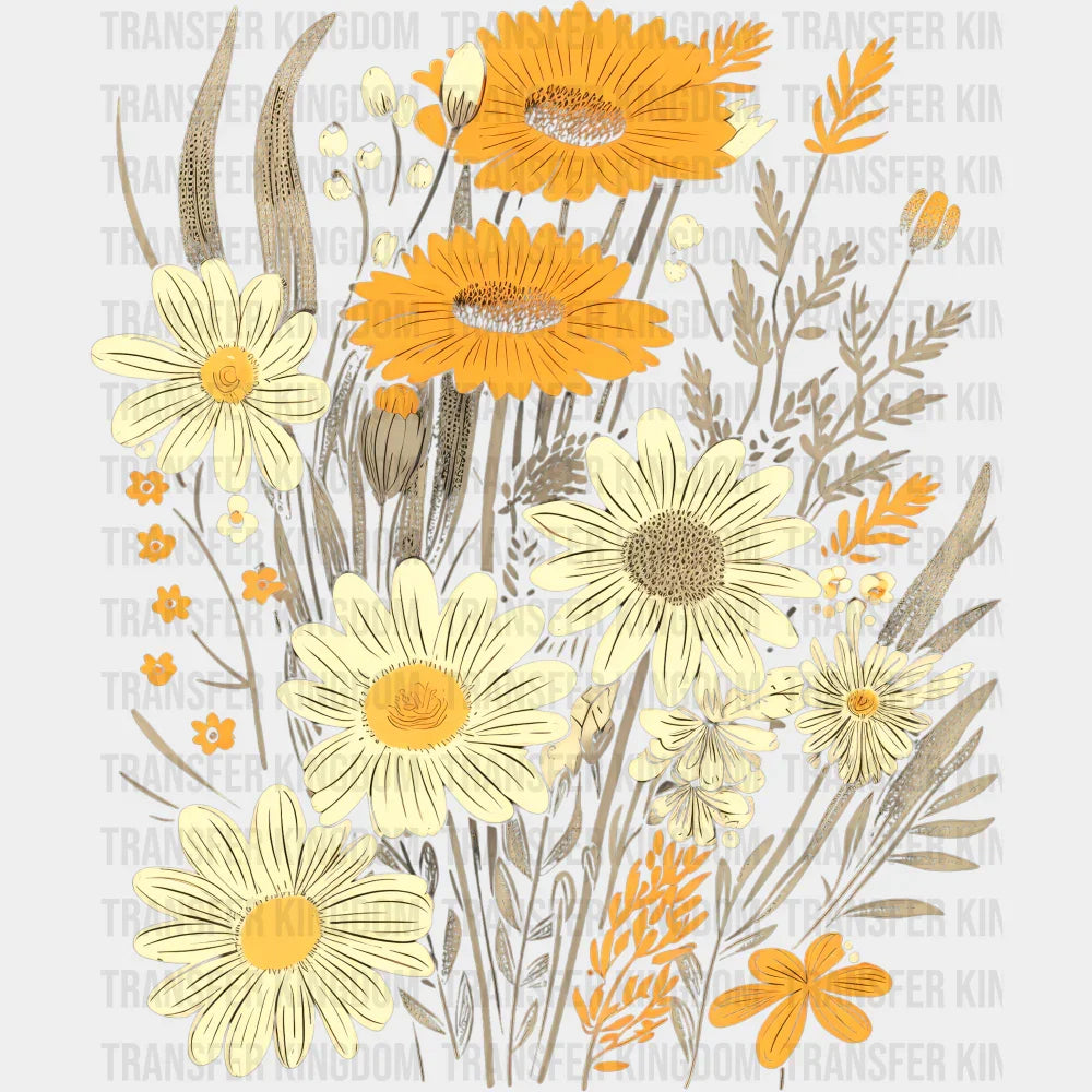 Fall Daisies Fall DTF Transfer