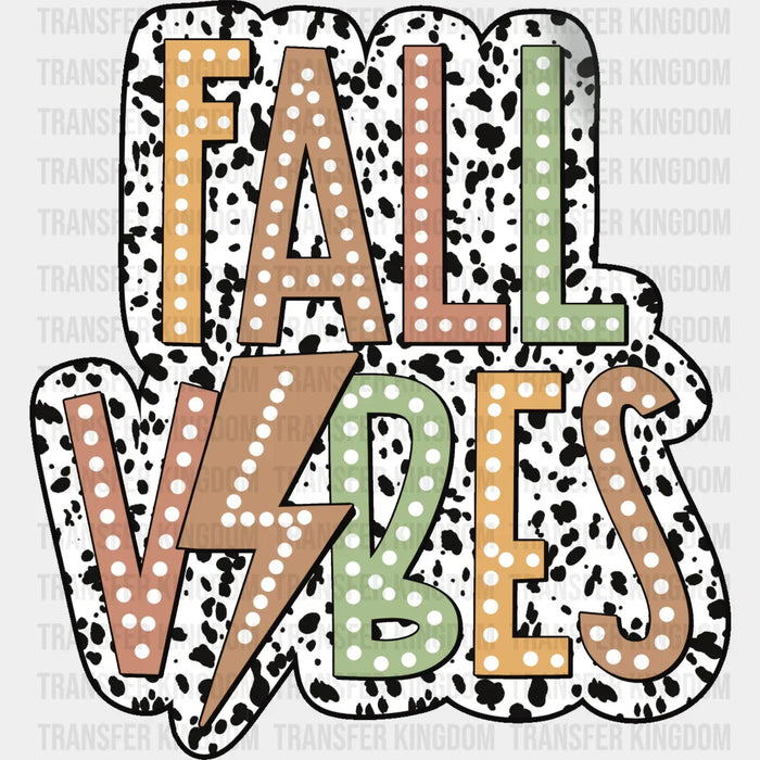 Fall Vibes Dalmatian Design - Fall DTF heat transfer
