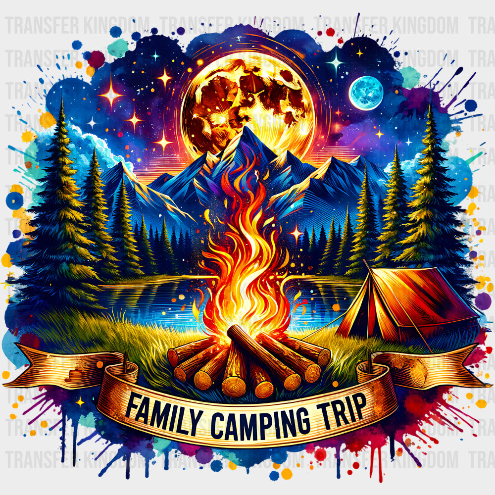 Family Camping Trip - Family Trip DTF Transfers