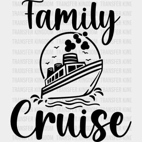 Family Cruise Design - Dtf Heat Transfer Unisex S & M (10’’) / Dark Color See Imaging