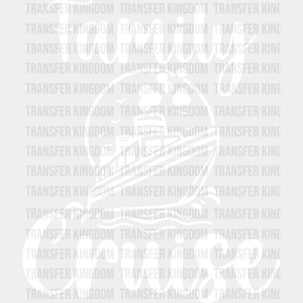Family Cruise Design - Dtf Heat Transfer Unisex S & M (10’’) / Light Color See Imaging