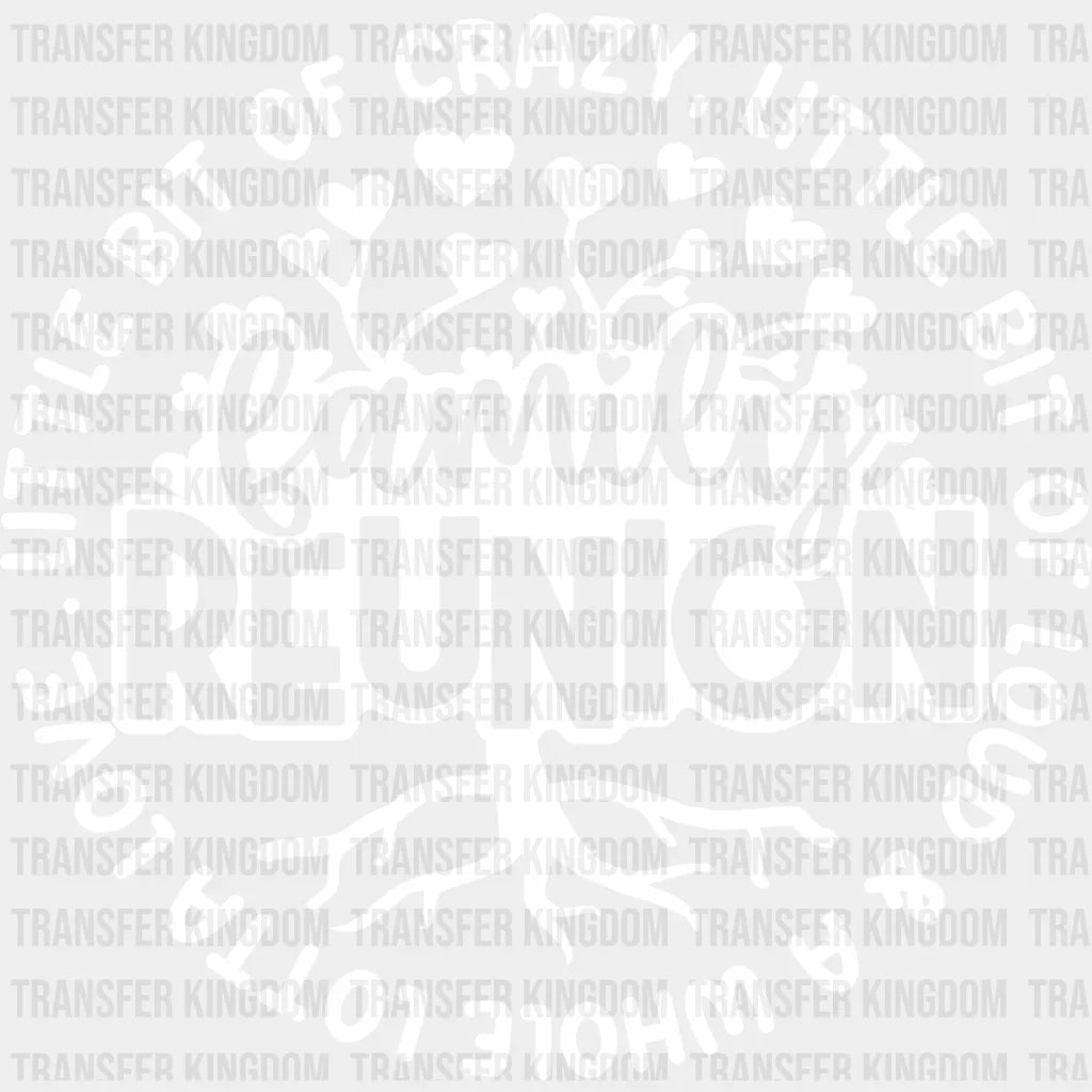 Family Tree Design - Reunion Dtf Heat Transfer Unisex S & M (10’’) / Light Color See Imaging