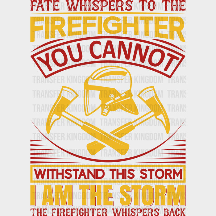 Fate Whispers To The Firefighter - Fire Department DTF Transfers
