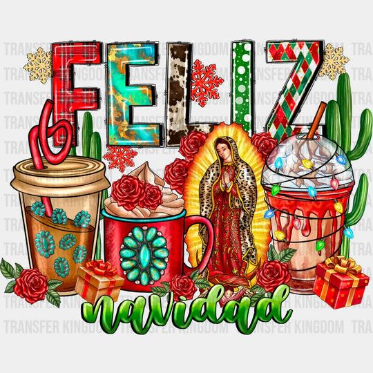 Feliz Navidad Mary Design - Christmas Dtf Transfer