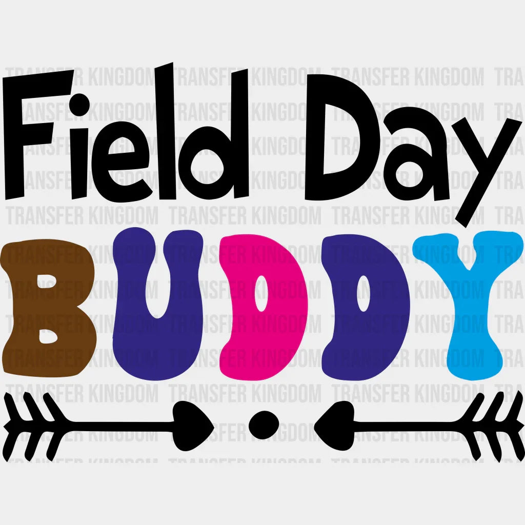 Field Day Buddy Heart Arrows - Field Day DTF Transfer Adult Unisex - S & M (10’’) / Dark Color Design (See Imaging)