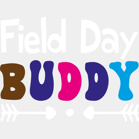 Field Day Buddy Heart Arrows - Field Day DTF Transfer Adult Unisex - S & M (10’’) / Light Color Design (See Imaging)