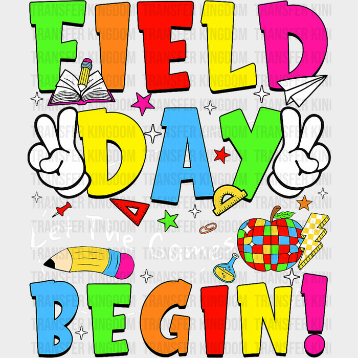 Field Day Let The Games Begin, Peace Sign - Field Trip DTF Transfers