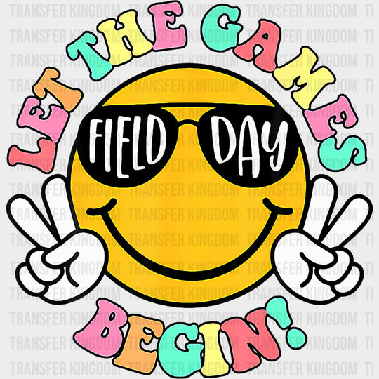 Field Day Let The Games Begin Smiley - Field Trip DTF Transfers