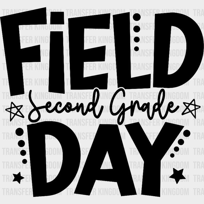 Field Day Second Grade B&W - Field Trip DTF Transfers