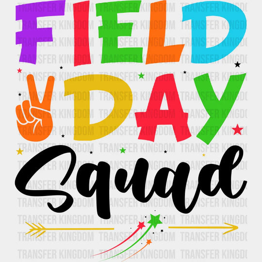 Field Day Squad Colorful - Field Day DTF Transfer Adult Unisex - S & M (10’’) / Dark Color Design (See Imaging)