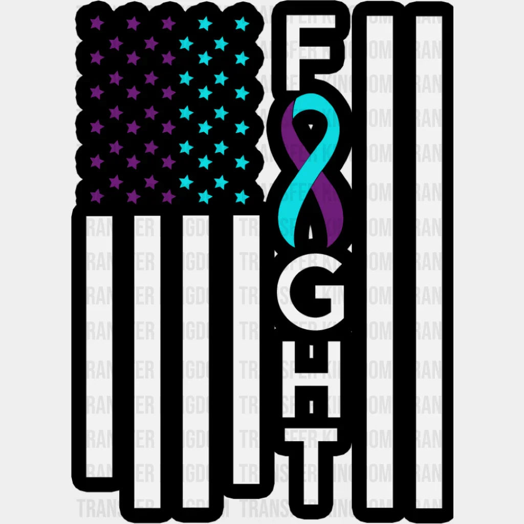 Fight - Suicide Awareness DTF Transfer Adult Unisex - S & M (10’’) / Dark Color Design (See Imaging)