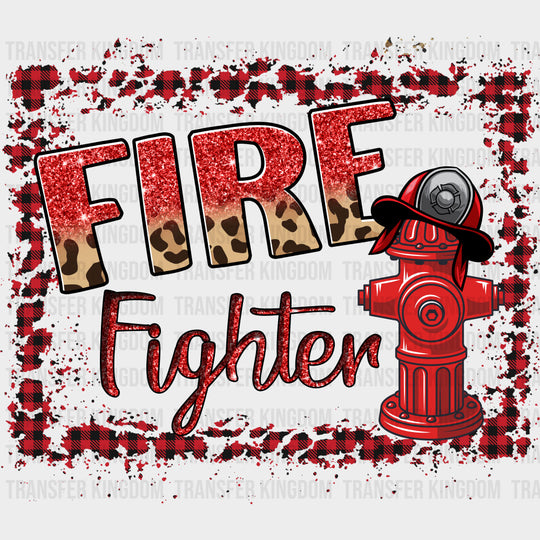 Firefighter Red & Black - Fire Department DTF Transfers