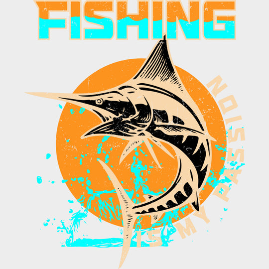 Fishing Is My Passion - Fishing DTF Transfers Adult Unisex - S & M (10’’) / Light Color Design (See Imaging)